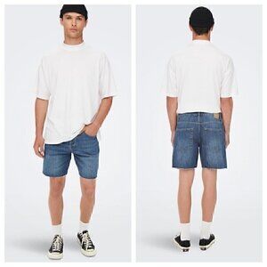 Only  & Sons Mens Denim Shorts NWOT